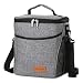Daily Nordic Insulated Lunch Bag (9L) Large Lunch Box Food Tote for Adults, Men/Women [Leakproof, Water Resistant, Thermal] Keeps 12 cans, Bento Boxes, Drinks fresh for Picnic, Work, Travel, grey primary