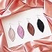 8 Pairs Leather Earrings for Women 3 Layered Lightweight Dangling Leaf Drop Earrings
