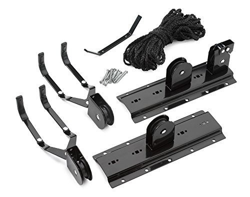 Neiko 61075 Ceiling Mount Bike Lift Hoist, Solid Steel | 50 Lb Capacity | Secure Locking Mechanism