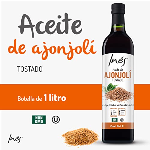 Aceite de ajonjolí tostado Inés 1 L