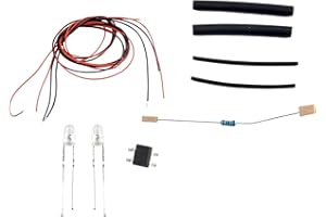 Ehlivhall 3mm LED Flame Flicker Kit for Model Houses and Dioramas, Realistic Fire Effect Simulation with Flickering Red Light