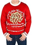 Men's Christmas Vacation Lighted 'Got a Knot Here Russ' Ugly Sweater (Red)