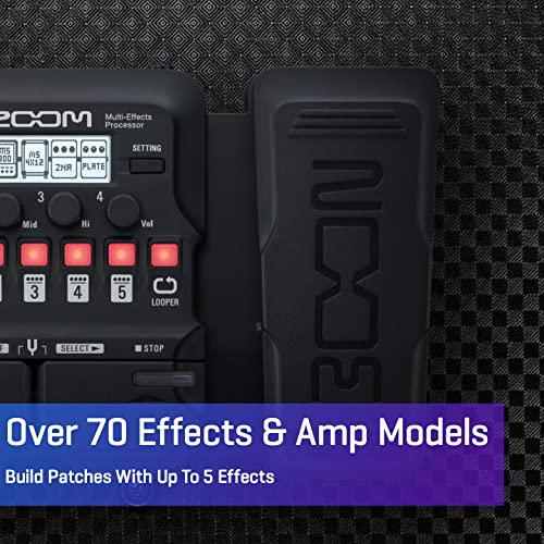 Zoom V3 Vocal Processor, Harmony, Pitch Correction, Reverb, Delay, 16 Studio Grade Effects