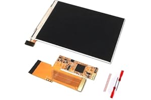 HISPEEDIDO 3.2 inch Backlight LCD Backlit V2 IPS Screen,10 Brightness Adjustable,5 IN 1 Repair Upgraded Custom Mod Kits Compatible for Game Boy Advance GBA, Need Trim the Original Shell