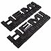 2PCs zorratin Blackout HEMI 5.7 LITER Chrome 3D Side Pillar Door Fender Trunk Emblem Badge Plate Decal with Sticker Set for Dodge Charger Challenger Jeep Grand Cherokee