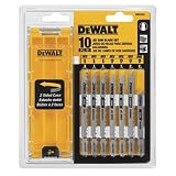DEWALT Jigsaw Blades Set with Case, T-Shank, 10-Piece (DW3741C)