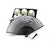 Weixinbuy Classic Chinese Folding Hand Fan Silk Bamboo Flower Butterfly Pocket Fan