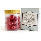 Rose Aromatherapy Bath Beads with Coconut Oil (25 Count) – Moisturizing Bath Pearls for Soft, Silky Skin – Relaxing Spa Experience