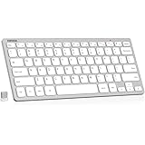 Arteck 2.4G Wireless Keyboard Ultra Slim and Compact Keyboard with Media Hotkeys for Computer Desktop PC Laptop Surface Smart