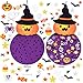 Max Fun DIY Halloween Felt Pumpkin Witch Hanging Decor for Kids Halloween Party Favors 2.8 Ft Felt Crafts Kits for Halloween Indoors Outdoors Party Games