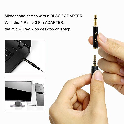 Professional-1-Best-Lavalier-Lapel-Microphone-Omnidirectional-Condenser-Mic-for-Apple-IPhone-Android-Windows-SmartphonesYoutubeInterviewStudioVideo-RecordingNoise-Cancelling-Mic