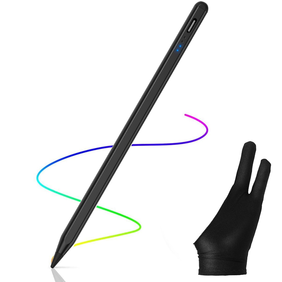 AICase Capacitive Stylus Pen 1.45mm High Precision and Sensitivity Point, Compatible for iPhone iPad Pro iPad Air 2 Tablets, Works at iOS and Android Touch Screen