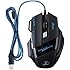 [Versi&oacute;n Actualizada] Zelotes Rat&oacute;n Profesional LED &oacute;ptico 5500 DPI 7 Bot&oacute;n USB al&aacute;mbrico rat&oacute;n para juegos Compatible con Windows 7, 8, 10,Windows XP, Vista, ME, 2000 y Mac OS, o el &uacute;ltimo sistema