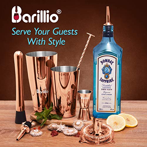 Copper Boston Shaker Cocktail-Shaker-Set, professionelles Barkeeper-Set mit beschwertem Martini-Mixer, Hawthorne-Sieb… – Bild 5