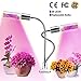 Winjoy LED Grow Light for Indoor Plant, Upgraded Full Spectrum Plant Light with Replaceable Bulb,Dual Head 45W Plant Grow Lamp with Flexible Gooseneck, Professional for Seedling Blooming Fruit …