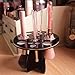 Becoyou Makeup Brush Holder 14 Mix Hole Drying Rack Organizer Cosmetic Shelf Tool, Black
