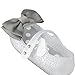 iFANS Girls Princess Mary Jane Cloth Bow Jelly Shoes Flats(Toddler Little Kids)