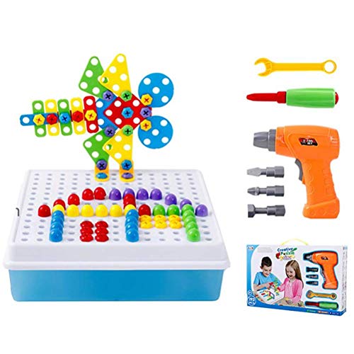 Children repair tools toy Disassembly Assembly Play Pretend Electric Drill House Model For Baby Early Learning Educational Toys