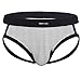 YiZYiF Men's Open Butt Jockstrap Briefs Mesh Fishnet Underwear Black Medium