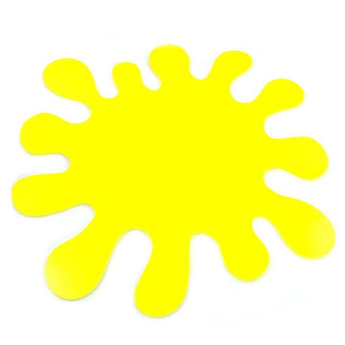 Super Cool Creations 4 Splash Yellow Acrylic Coasters