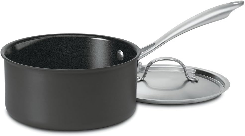 Cuisinart GG192-18 Green Gourmet Hard-Anodized Nonstick 2-Quart Saucepan with Cover