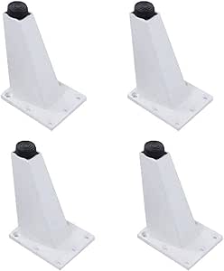 Paquete de 4 patas de metal para muebles, patas de armario de aleación