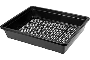 BeGrit Soil Blocking Trays 15x12 inch Seed Starter Trays 5 Pack Mesh Trays for Seedling, Microgreen, Soil Blocks, Wheatgrass