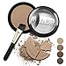 BeautyBoss Eyebrow Powder Dark Blonde, Filler Makeup for Fuller Eyebrows, Cruelty Free + Vegan, Natural Color Brow Shadow Kit with Small Eyebrow Brush