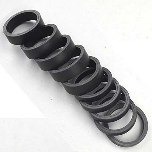10pcs UD Matte Carbon Headset Spacer for 1-1/8” Fork,28.6x35mm, For Road MTB Bicycle