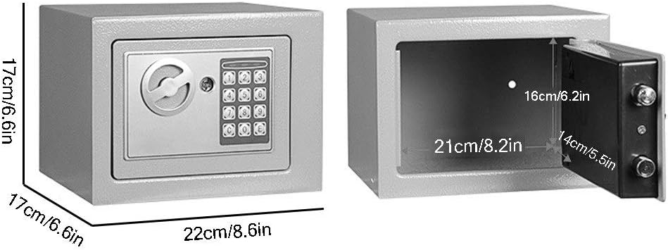 Security Safes Safebox, High Security Steel Mini Digital Electronic Safe Box with Digital Keypad for Extra Security for Home, office, Hotel (Color : Style4) - - 
