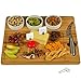 Picnic at Ascot Bamboo Cutting Board for Cheese & Charcuterie - includes 3 Ceramic Bowls, Cheese Knife & Cheese Markers - Patent Pending - Designed & Quality Checked in the USA