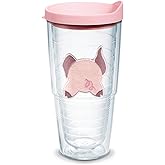 Tervis Front & Back Pig Made in USA Double Walled Insulated Tumbler Travel Cup Keeps Drinks Cold & Hot, 24oz, Classic