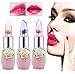 Jelly Lipstick,Outsta 6Pcs/Set Bright Flower Crystal Magic Temperature Change Long Lasting Moisturizer Color Lip,Pink