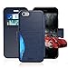 iPhone 6 Case, 6S Leather Wallet Cases with Cards Slot and Metal Magnetic, Slim Fit and Heavy Duty, TAKEN DIRECT Plastic Flip Cover with Rubber Edge, Gift for Women, Men, Boys, Girls, 4.7 Inch Blue