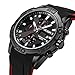 MEGIR Men's Quartz Wristwatch Luxury Fashion Chronograph Sport Business Gift for Male (Black)