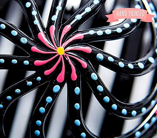 Bun Cover Hair holder, Hand Crafted Hair Clip. This Attractive Hair Accessory Can Be Used As A Bun Maker Or a Hair Grip. Hair Styling for Women For thick and thin hair. 2 Pcs Uniquely Hand Painted.