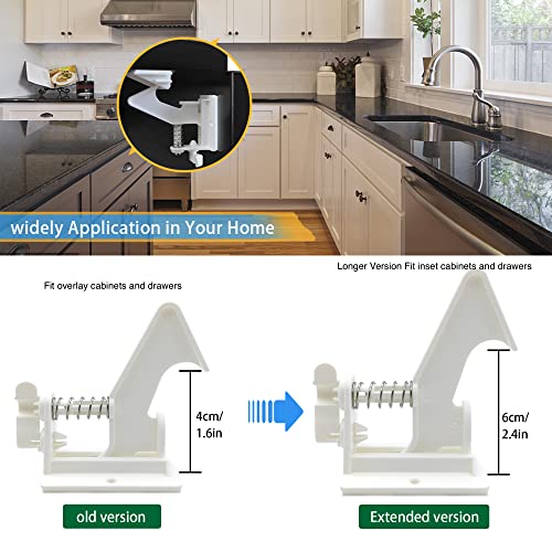 10 Pack 3.5 Inches Longer Locks for Babies Child Safety Latches