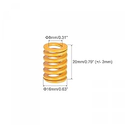 uxcell 3D Printer Die Spring, 16mm OD 20mm Long