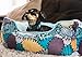 Disney Nightmare Before Christmas Sally Patchwork Bolstered Corded Rectangular Cuddler Dog Bed / Cat Bed; Reversible Insert, Dirt/Water Resistant Bottom, 21”X19”X8”