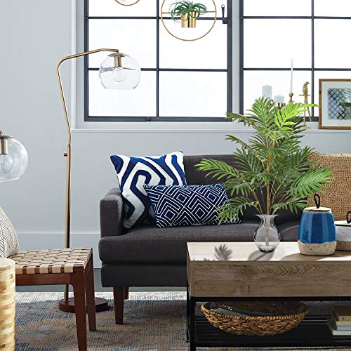Artificial Palm Leaves Tree Plants Imitation Leaf Artificial Plants Green Greenery Plants Faux Fake Tropical Large Palm Tree Leaves Tree for Home Kitchen Party Flowers Arrangement Wedding Decorations