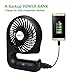 OPOLAR Handheld and Portable Fan with Power Bank Feature, 2200mAh Rechargeable Battery, 3 Fan Speeds, Sidelights, and Powerful Wind for Outdoor Campaigns like Fishing, Camping, Picnic