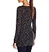 Oyanus Women's Lightweight Long Sleeve Scoop Neck Vented Tunic Top