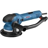 BOSCH GET75-6N Electric Orbital Sander, Polisher - 7.5 Amp, 6 Inch Disc | Corded sanding sanders for woodworking with dual-mode random orbit &amp; turbo, electric sanders for wood, hand sander