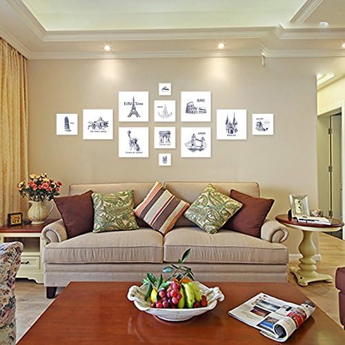 Foto Wandschmuck Wand Wohnzimmer Ideen Bilderrahmen Wand Aus Der Stanze Foto Wand Kombination 2 Das Weisse Feld Amazon De Kuche Haushalt