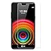 LG X Power Screen Protector, Yihailu X Power Tempered Glass Screen Protector Ultra Clear HD Clarity 9H Hardness 2.5D Arc Anti-Bubble Film - Retail Package