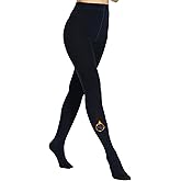 MERYLURE Winter Warm Fleece Lined Tights for Women, Opaque Thermal Pantyhose, High Waisted Control Top Leggings