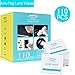 Lens Cleaning Wipes Glasses Cleaners Pre-moistened and Non-Scratching Eyeglass Wipes for Eyeglasses, Tablets, Camera Lenses, Screens, Keyboards and Other Delicate Surfaces - 110 Pcs