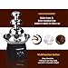 THRITOP Chocolate Pro Fountain,3-Tier Stainless Steel Tower Chocolate Fondue, Fountain kit 11' Black 1lb