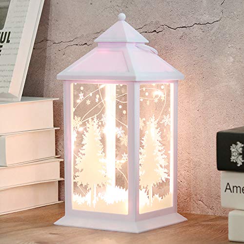Christmas Decorative Lanterns for Indoor 14" Hanging White Lanterns