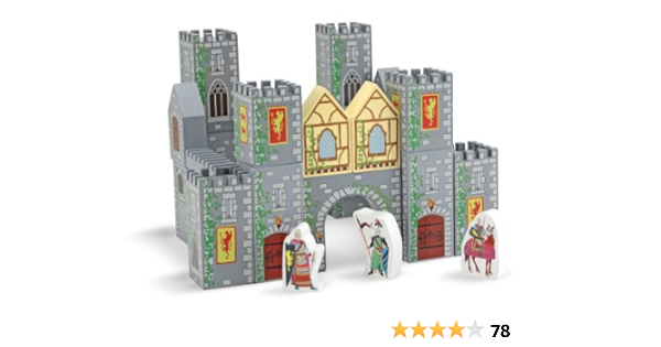 wooden castle block set